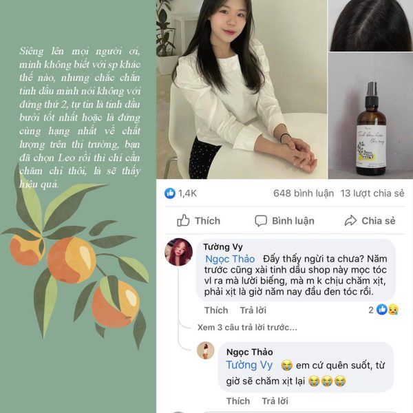 Nước Dưỡng Tinh Dầu Bưởi Chất Giggle, mọc tóc nhanh, ngăn, giảm rụng tóc, giảm gàu, ngứa, nấm, hiệu quả sau 2 - 4 tuần